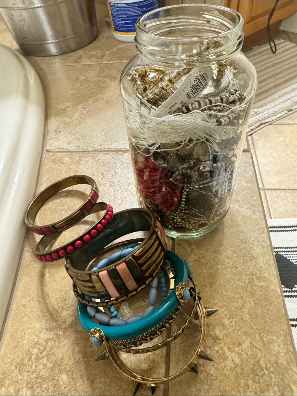 Mystery Jewelry Jar with Mixed Stackable Bracelets